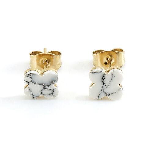Boucles d'oreilles en acier inoxydable en gros avec faible MOQ, boucles d'oreilles à clous personnalisées et tendance plaquées or 18 carats pour femmes, personnalisation OEM/ODM