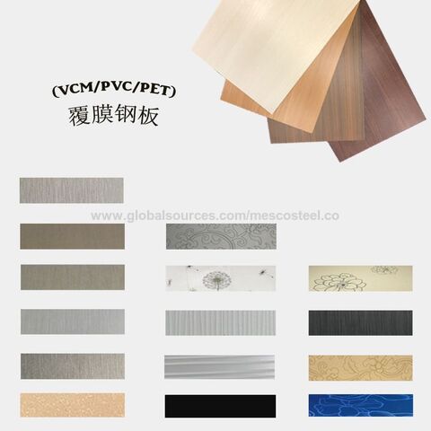 VCM Steel PVC PET Film Laminated Steel Sheet Brick pattern For Wall Panel Decorative Panel