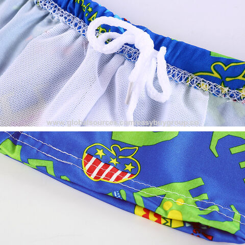 Slips de bain pour garçons OEM Impression par sublimation Séchage rapide Maillots de bain pour enfants Shorts de plage Vêtements de plage Shorts de bain respirants