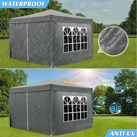 Gazebo para exterior, 3x3 m, Tendas para eventos, Toldo pop-up, Toldo para exterior