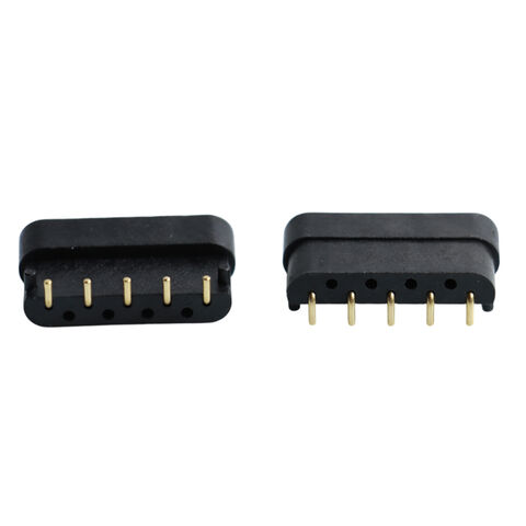 Connecteur Pogo Pin Personnalisé 1x05P Type Courbé, Pogo Pin à Ressort en Laiton, Accessoire Rond pour Électronique POGO Pin