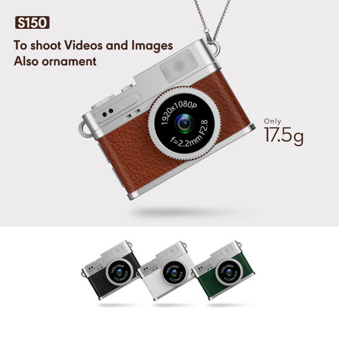 Câmera Retro Portátil 0.96" Resolução 1080P Tela IPS Bateria 180mAh Gravação em Loop Conexão Tipo-C Câmera Pequena 17.5g