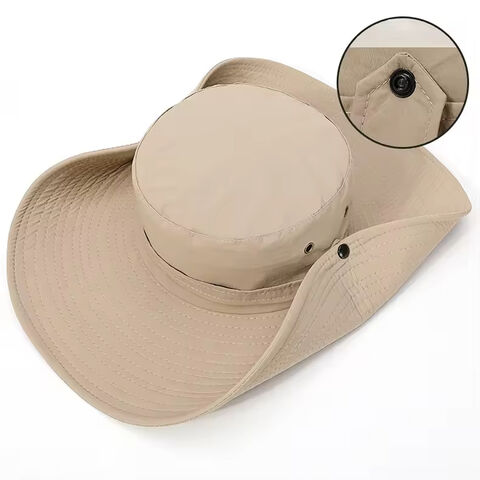 Sombrero de Pesca, Senderismo y Camping Impermeable con Protección UV FF790, Ala Súper Ancha y Transpirable para Mujer y Hombre