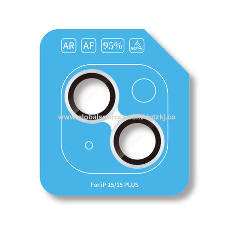 Película protectora de lente con localizador para imitación de Apple 15, película para lente de teléfono Apple 15.