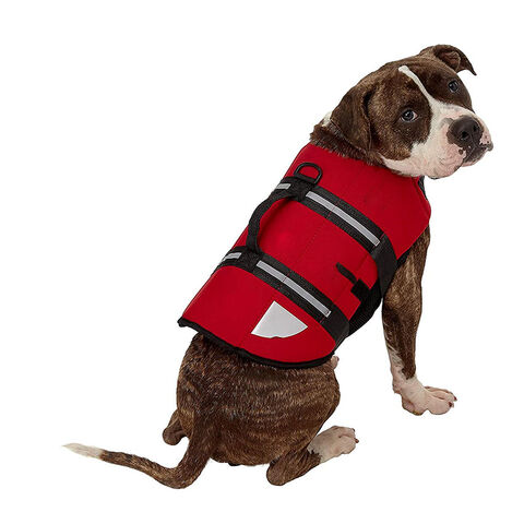 Hochauftriebsfähige Neopren-Hundeschwimmweste, verstellbare Welpen-Schwimmweste für Haustiere zum Schwimmen und Bootfahren
