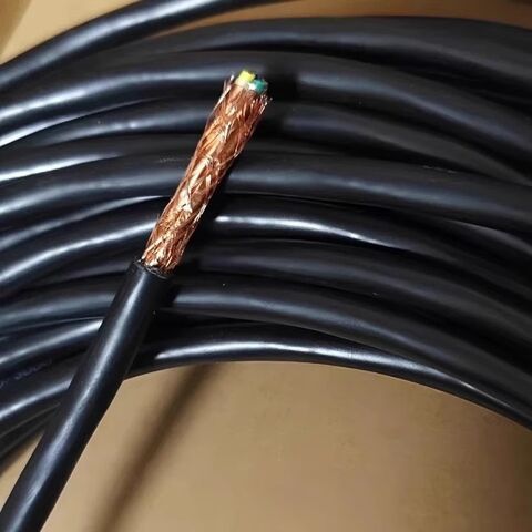 كابل تحكم متعدد النواة مجدول من النحاس ومحمي بغلاف PVC أسود لأنظمة الدوائر التلفزيونية المغلقة والأمن والإنذار والتحكم في الوصول والصوت والتطبيقات البحرية