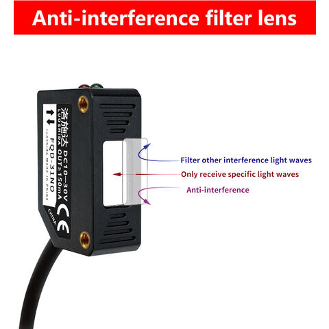 Venda da fábrica Sensor fotoelétrico difuso Q31 NPN PNP quadrado preto de longo alcance de 300 mm para máquina automática
