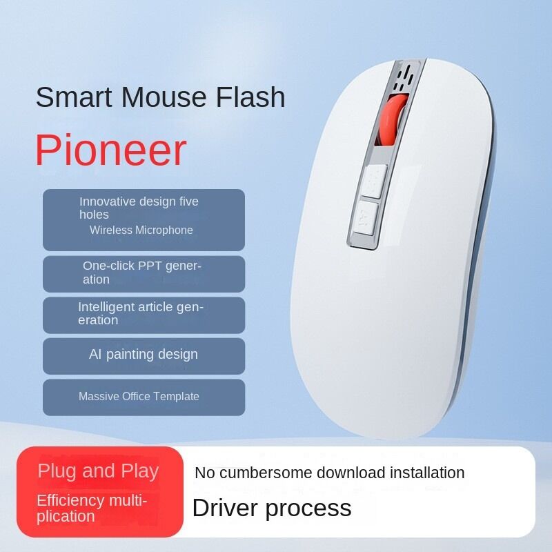 Ai Smart Bluetooth Wireless Mouse, Ergonomic, Portable Dual Bluetooth 2 ...