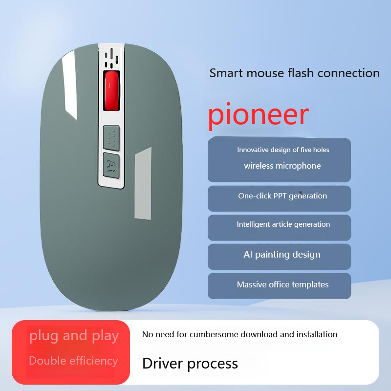 Ai Smart Bluetooth Wireless Mouse, Ergonomic, Portable Dual Bluetooth 2 ...