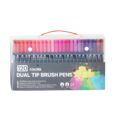 Ensemble de Crayons de Couleur Aquarelle Multicolores en Gros, Double Pointe, Lavables, Mine Douce, Crayons de Coloriage, Fournitures de Peinture pour Étudiants et Artistes