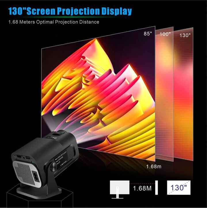 Mini Smart Android Projector Portable Hd 4k Wifi Led Lcd Lamps Dlp Lens ...