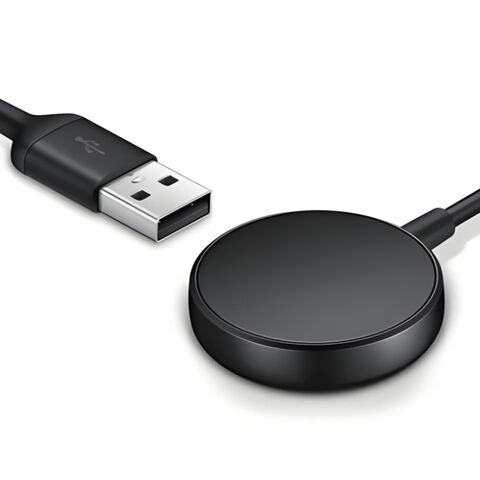 Chargeur rapide sans fil magnétique portable ABS noir en gros pour Samsung Galaxy Watch 5 40mm SM-R900 44mm SM-R910
