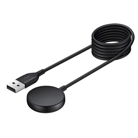 Chargeur rapide sans fil magnétique portable ABS noir en gros pour Samsung Galaxy Watch 5 40mm SM-R900 44mm SM-R910