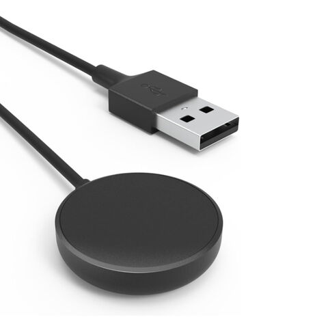 Chargeur rapide sans fil magnétique portable ABS noir en gros pour Samsung Galaxy Watch 5 40mm SM-R900 44mm SM-R910