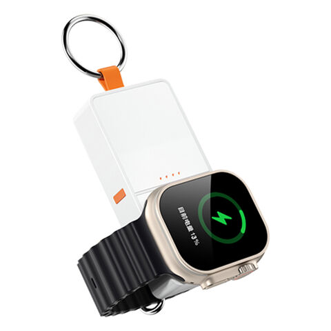 Nouveau design de chargeur sans fil multifonction magnétique blanc 1200 mAh pour montre intelligente et téléphone mobile