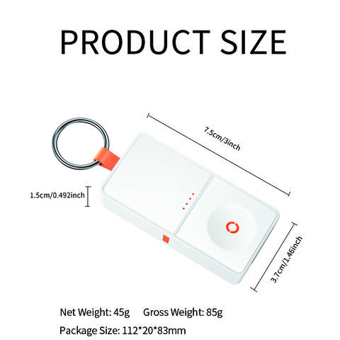 Nouveau design de chargeur sans fil multifonction magnétique blanc 1200 mAh pour montre intelligente et téléphone mobile