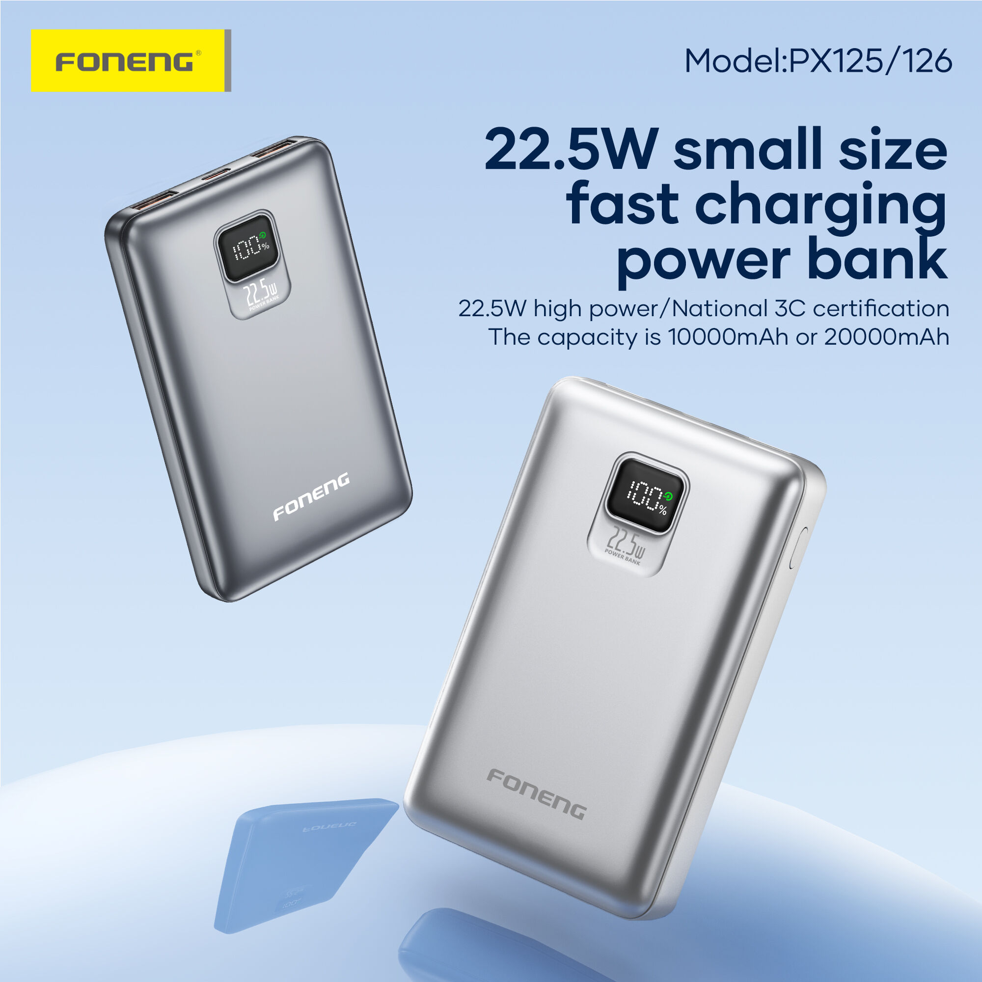 Foneng PX125 10000mAh 22.5W Powerbank description image