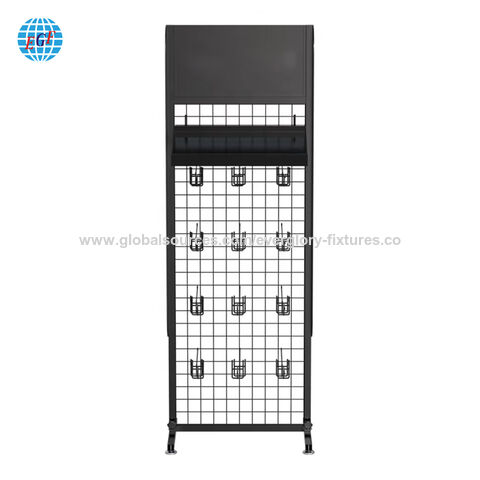 La fábrica personaliza la tienda de zapatos Display Racks Slipper Display Stand y accesorios para teléfonos móviles Display Stand con ganchos y logotipo