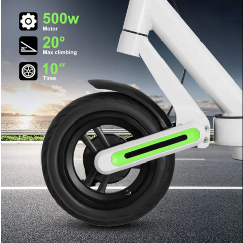 Fábrica China Scooter Elétrico 500W Duas Rodas - Scooter Inteligente para Adultos com Suspensão Dupla e Controle por App