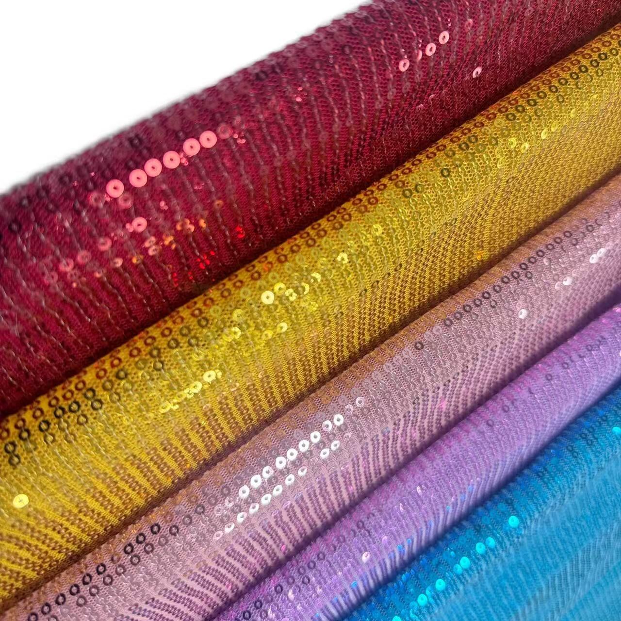Sequins Color 3mm Size Satin Bases Color Colorful Reversible Sequin Fabric Sequins ...