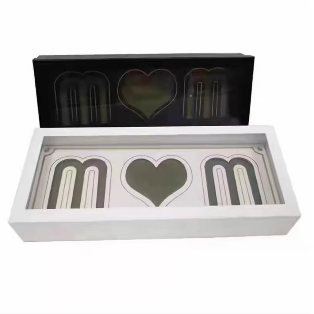 Wholesale Luxury Lid And Base Mom I Love You Flower Boxes Foldable ...