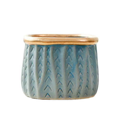 Pots de fleurs succulentes en céramique faits à la main de bonne qualité avec logo personnalisé pour la décoration intérieure