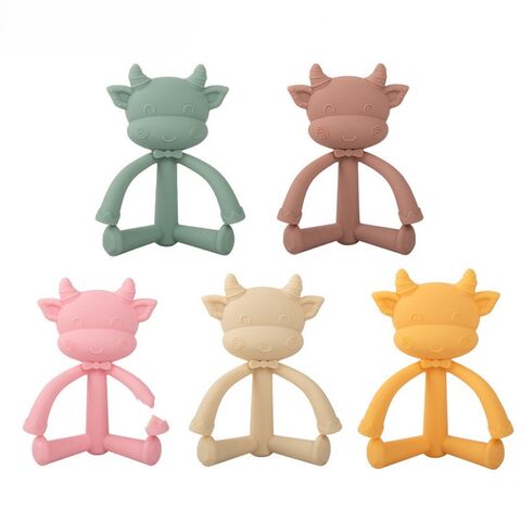 Mainan Teether Bayi untuk Usia 0-6 3-6 Bulan | Teether Tangan | Mainan Kunyah untuk Meredakan Nyeri Tumbuh Gigi | Sarung Tangan Anti Makanan Bayi