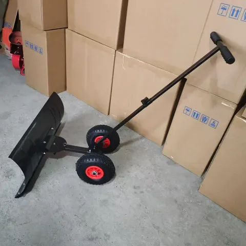 Limpadores de neve em forma de U com rodas, pá de neve manual, removedor de neve multifuncional para estradas de inverno