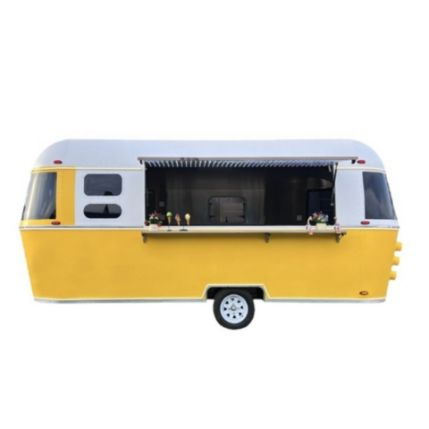 Qingfeng Imbisswagen aus Edelstahl, mobiler Verkaufsstand, multifunktionaler Snackwagen für Kaffee, Caravan