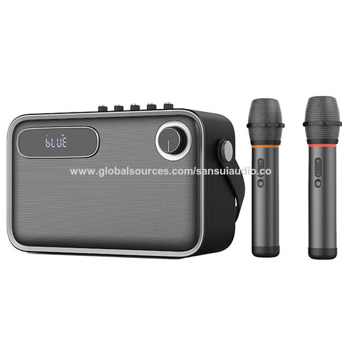OEM ODM Lecteurs Karaoké en Gros Bluetooth 5.2 avec Deux Micros sans Fil pour Soirées à Domicile