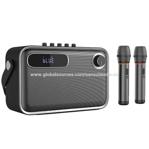 OEM ODM Lecteurs Karaoké en Gros Bluetooth 5.2 avec Deux Micros sans Fil pour Soirées à Domicile