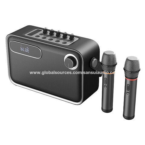 OEM ODM Lecteurs Karaoké en Gros Bluetooth 5.2 avec Deux Micros sans Fil pour Soirées à Domicile