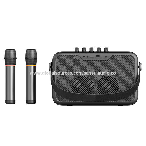 OEM ODM Lecteurs Karaoké en Gros Bluetooth 5.2 avec Deux Micros sans Fil pour Soirées à Domicile