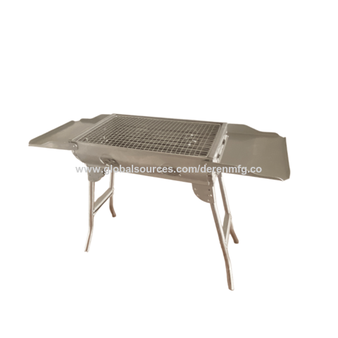 Barbecues Portables Pliables au Charbon de Bois - Grille en Acier Inoxydable, Durable et Facile à Nettoyer | Parfait pour BBQ en Plein Air