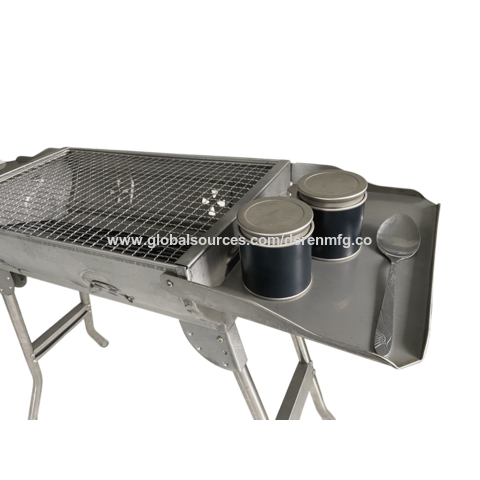 Barbecues Portables Pliables au Charbon de Bois - Grille en Acier Inoxydable, Durable et Facile à Nettoyer | Parfait pour BBQ en Plein Air