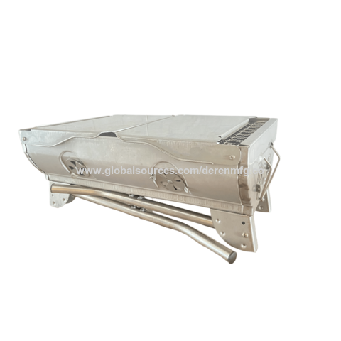 Barbecues Portables Pliables au Charbon de Bois - Grille en Acier Inoxydable, Durable et Facile à Nettoyer | Parfait pour BBQ en Plein Air