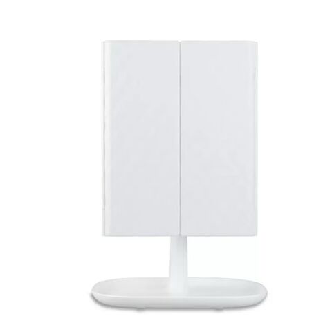 Espejo de maquillaje LED plegable recargable con luz de relleno para escritorio, ideal para dormitorios - Venta al por mayor