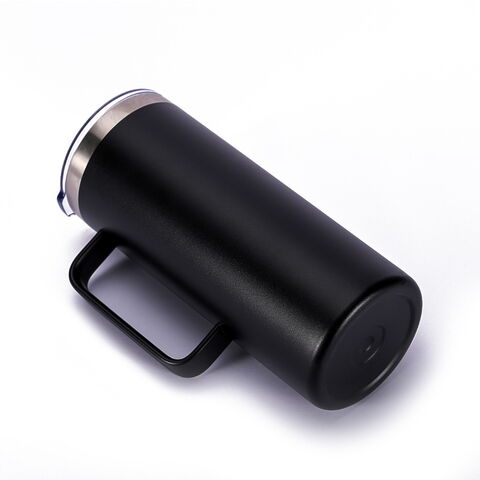 Gobelets à café de voyage isothermes en acier inoxydable avec poignée, nouvelle conception personnalisée en gros d'usine, 12oz 14oz 24oz