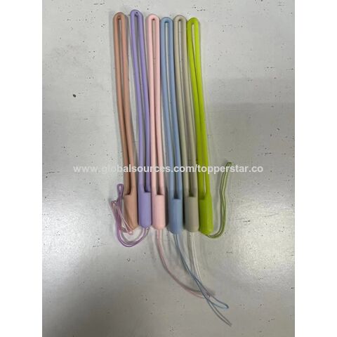 Kurzes Silikon-Gummi-Handgelenkband mit Griff für Kamera, Handy, Mini-Ventilator, PSP, Lautsprecher, USB-Flash-Laufwerk, Schlüsselanhänger