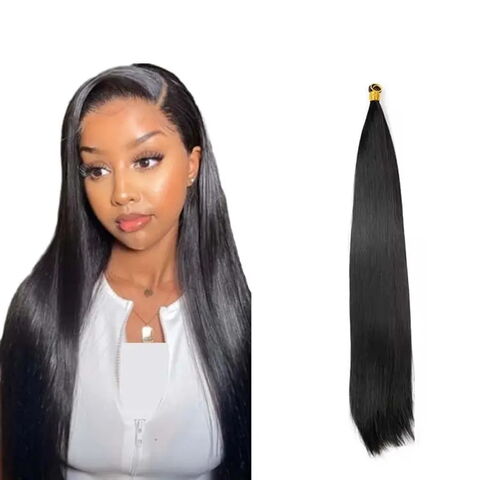 Extensions de Cheveux Lisses en Vrac pour Femmes et Filles DIY 55cm Longues Extensions de Cheveux Synthétiques Cheveux Soyeux en Vrac