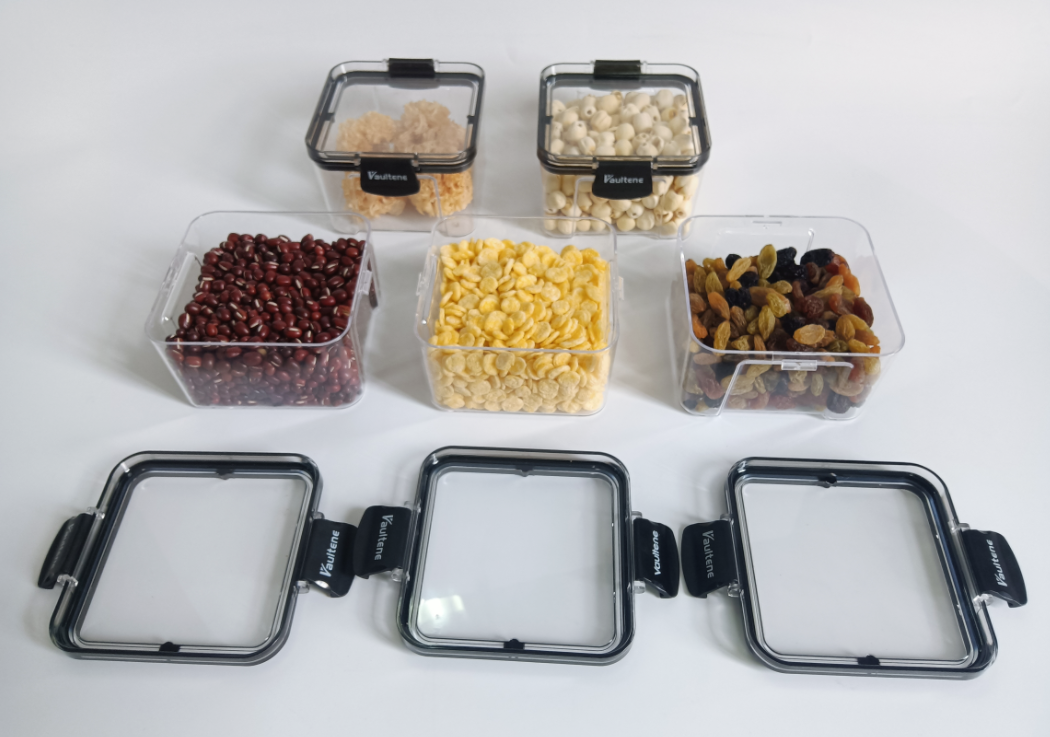 Airtight Sealed Lid Stackable Container For Fridge 460ml Plastic ...