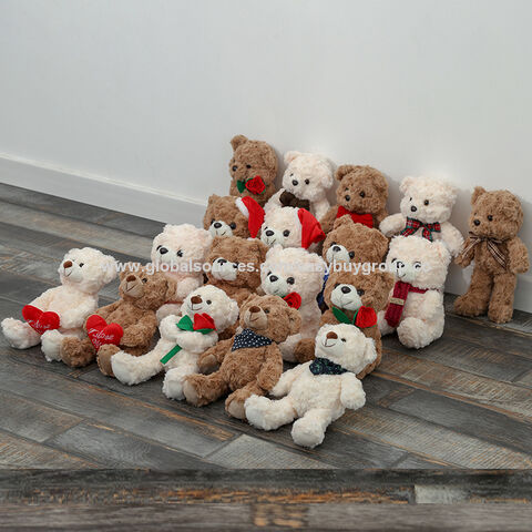 Hochzeits-Plüschtiere Teddybär Rosenblume Paar Hochzeits-Plüschtiere