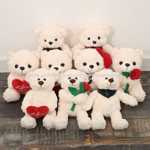Hochzeits-Plüschtiere Teddybär Rosenblume Paar Hochzeits-Plüschtiere