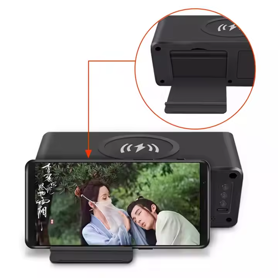 Portable 15w Wireless Charger Led Digital Alarm Clock Bluetooth ...