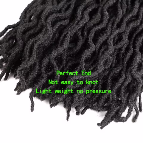 Tresses Crochet Gypsy Locs Pré-Bouclées, Dreadlocks, Cheveux Goddess Locs Bouclés pour Femmes, Blond, Racines Africaines