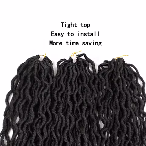 Tresses Crochet Gypsy Locs Pré-Bouclées, Dreadlocks, Cheveux Goddess Locs Bouclés pour Femmes, Blond, Racines Africaines