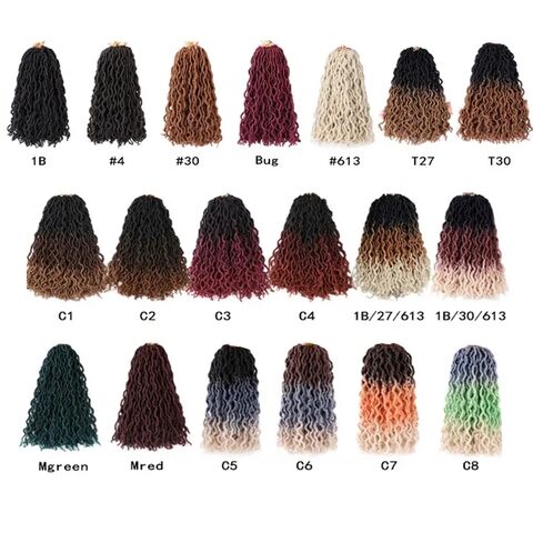 Tresses Crochet Gypsy Locs Pré-Bouclées, Dreadlocks, Cheveux Goddess Locs Bouclés pour Femmes, Blond, Racines Africaines