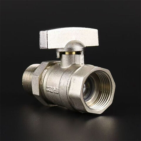 Válvula de Bola de Latón Manual HPb59-1 DN20 para Tubo de Plástico de Aluminio - Válvula de Bola de Latón