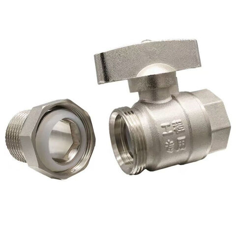 Válvula de Bola de Latón Manual HPb59-1 DN20 para Tubo de Plástico de Aluminio - Válvula de Bola de Latón