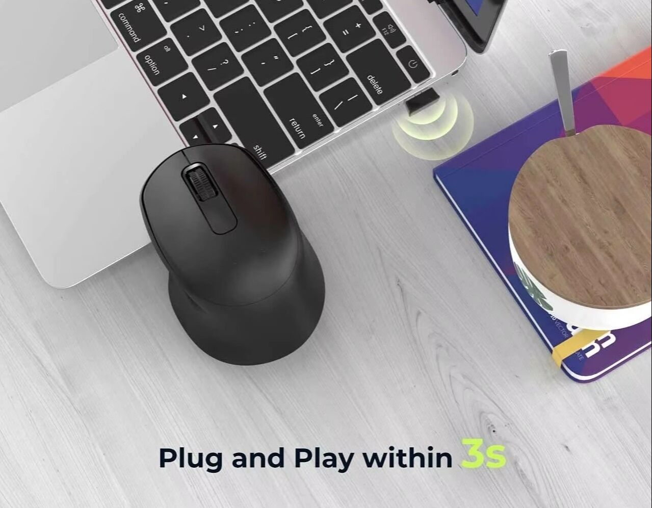 Computer Mouse Interior Wireless Wireless Mouse Ergonomic 2.4g Noiseless Mouse With Usb Receiver ...